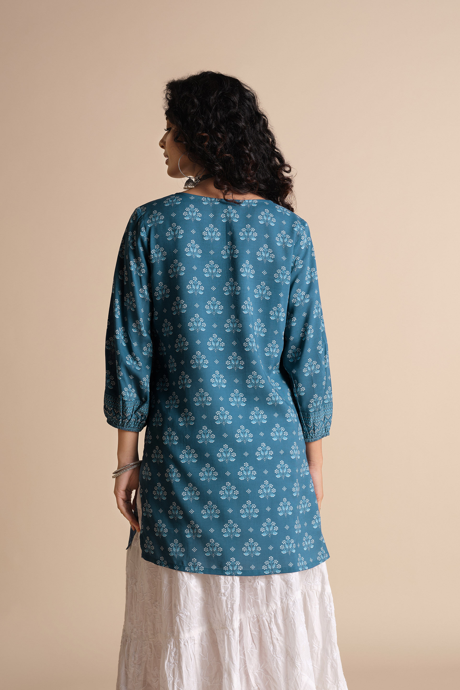 Baarish Tunic, Blue, image 5